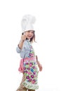 Little cook girl Royalty Free Stock Photo