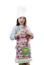 Little cook girl Royalty Free Stock Photo