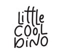 Little Cool Dino scandinavian funny hand drawn doodle, cartoon dinosaur text. Good for Poster or t-shirt textile graphic
