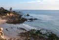 Little Corona Beach in Newport Beach California at low tide Royalty Free Stock Photo