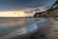 Little Corona del Mar Beach Sunset Royalty Free Stock Photo