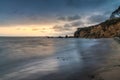 Little Corona del Mar Beach Sunset Royalty Free Stock Photo