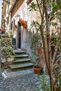 Little courtyard in Orvieto, Italy, Toscana Royalty Free Stock Photo