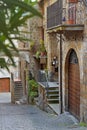 Little courtyard in Orvieto, Italy, Toscana Royalty Free Stock Photo