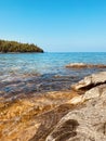 Little Cove Beach at Tobermory, Bruce Peninsula, Ontario, Canada. Royalty Free Stock Photo