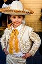 Little cow girl with a pose Royalty Free Stock Photo