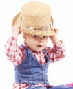 Little cowboy girl Royalty Free Stock Photo