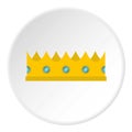 Little crown icon circle