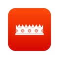 Little crown icon digital red