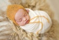 Little cute baby sweetly sleeping Royalty Free Stock Photo