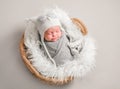 Little cute baby sweetly sleeping Royalty Free Stock Photo