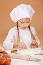 Little cute baker Royalty Free Stock Photo