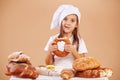 Little cute baker Royalty Free Stock Photo