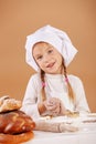 Little cute baker Royalty Free Stock Photo