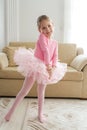 Little Cute Ballerina at Home