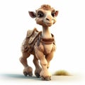 Little Cute Camel - High-quality 3d Model In Unreal Engine Style