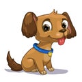 Little cute cartoon dog