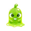 Little cute cartoon slime character, vector icon