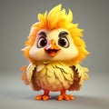 Little Cute Chicken 3d Character For Games