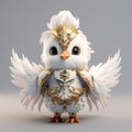 Little Cute Chicken: High-quality Fashion Feather In Unreal Engine