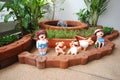 Little cute dolls and garden