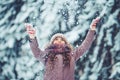 Little girl outdoor in winter Royalty Free Stock Photo