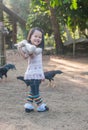 Little cute girl holding teddy bear Royalty Free Stock Photo