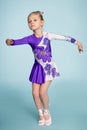 Little cute girl performs a dance Royalty Free Stock Photo