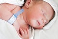 Little cute newborn baby child sleeping Royalty Free Stock Photo