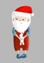 Little cute Santa Claus child, christmas costume little boy Royalty Free Stock Photo