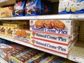 Little Debbie Oatmeal Creme Pies at store Royalty Free Stock Photo