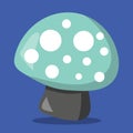 LITTLE DEER MASHROOM BLUE 17 Royalty Free Stock Photo