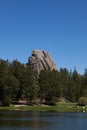 Little Devils Tower by Sylvan Lake Royalty Free Stock Photo