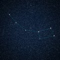 Little Dipper constellation in night sky Royalty Free Stock Photo