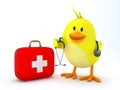 Little doctor chick Royalty Free Stock Photo