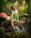 Little Elven Princess in the Forest, 3d CG