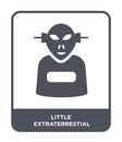 little extraterrestial icon in trendy design style. little extraterrestial icon isolated on white background. little Royalty Free Stock Photo