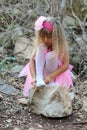 Little fairy ballerina girl