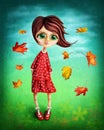 Little fairy girl Royalty Free Stock Photo