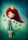 Little fairy girl Royalty Free Stock Photo
