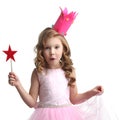 Little fairy with magic wand