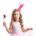 Little fairy with magic wand