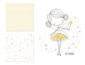 Little fairy. Surface design and 2 seamless patterns