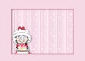 Little Female Graphic chef - Pink Background