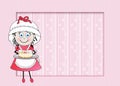 Little Female Graphic chef - Pink Background