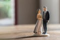 Little figurines for wedding cake decoration Royalty Free Stock Photo