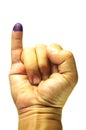 The little finger that has been dipped in ink is a sign that you have participated in the general election to elect the President
