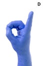 Little Finger Spelling the Alphabet in American Sign Language (ASL) Royalty Free Stock Photo