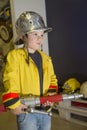 Little firefighter Royalty Free Stock Photo