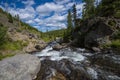 Little Firehole River near the Mystic Falls Royalty Free Stock Photo